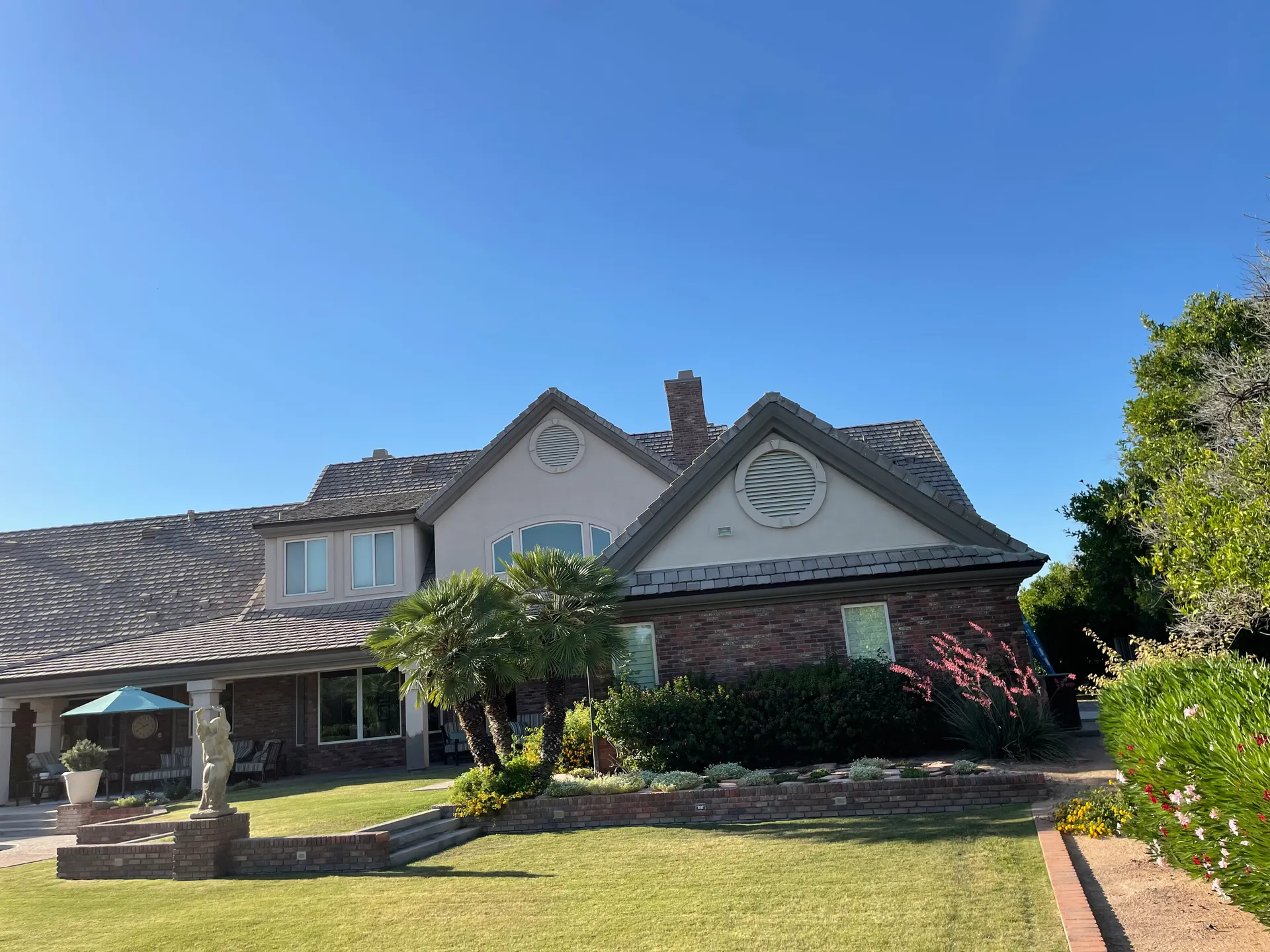 Completed roof installation by GTR Roofing in Glendale Arizona
