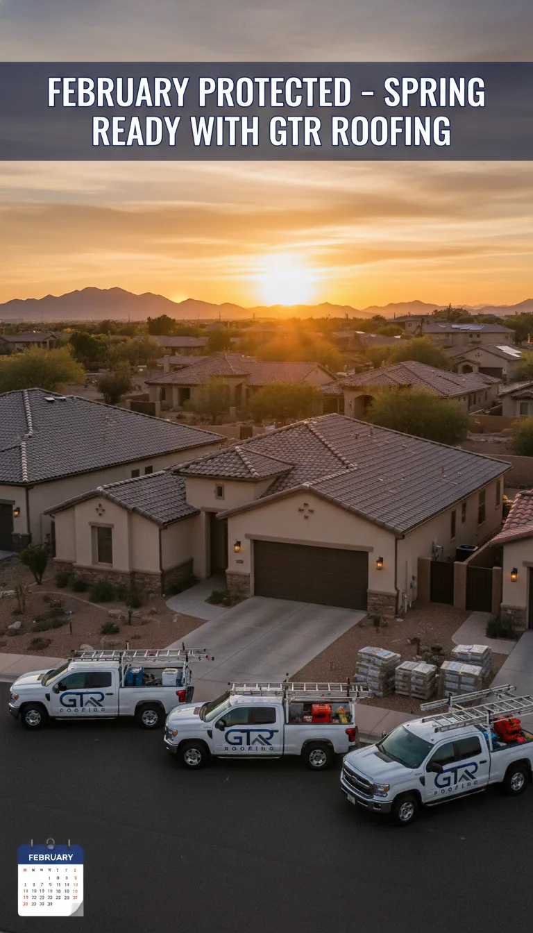 GTR Roofing crew at Glendale Arizona residential job site