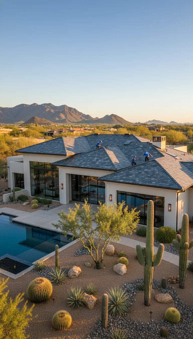 Completed residential roof by GTR Roofing in Litchfield Park